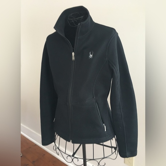 Spyder Full Zip Knit Sweater Jacket - Picture 3 of 12